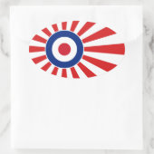 Rounddel 鮮やか Mods JAPANターゲットスクーター 楕円形シール (バッグ)
