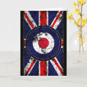 Rounddel Target Mods UK Target Union Jack カード (黄色い花)
