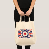 Rounddel Target Mods UK Target Union Jack トートバッグ (正面(商品))