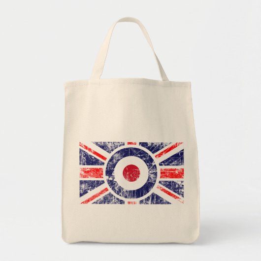 Rounddel Target Mods UK Target Union Jack トートバッグ (正面)