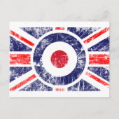 Rounddel Target Mods UK Target Union Jack ポストカード (正面)