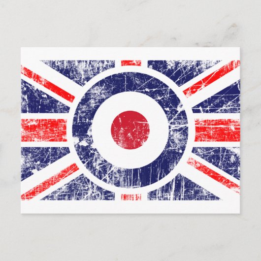 Rounddel Target Mods UK Target Union Jack ポストカード (正面)