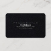 Rounded Corner Black Red Professional Minimalist 名刺 (裏面)