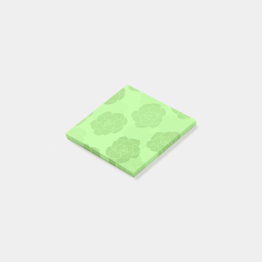 Rounded Succulents Post it Notes ポストイット (アングル)
