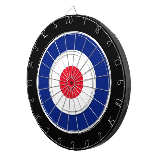 Roundel Graphic on Black ダーツボード (正面右)