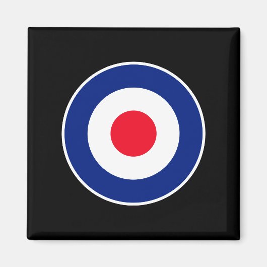 Roundel Graphic on Black マグネット (正面)