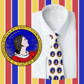 Roundel of St Viator of Lyon the Catechist (LD 01) ネクタイ