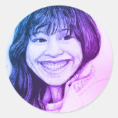 ROUNT MINI STICKERS - HOLLY ラウンドシール (正面)