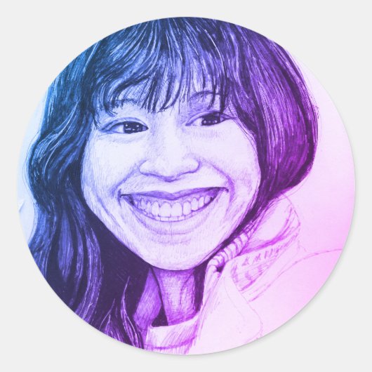 ROUNT MINI STICKERS - HOLLY ラウンドシール (正面)