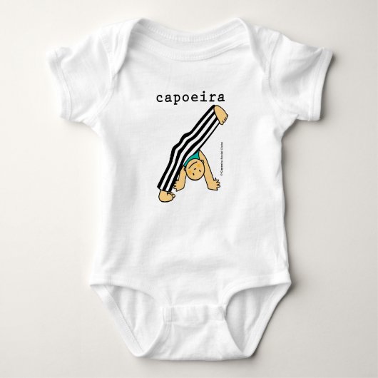Roupa de bebê com desenho de de Capoeira ベビーボディスーツ (正面)