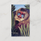 Rousseauの"ジャングルのMandrill" (1909年頃) 名刺 (裏面)