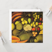 Rousseau – エキゾチックなフルーツと静物画素晴らし画 カード (正面/裏面インサイチュ)