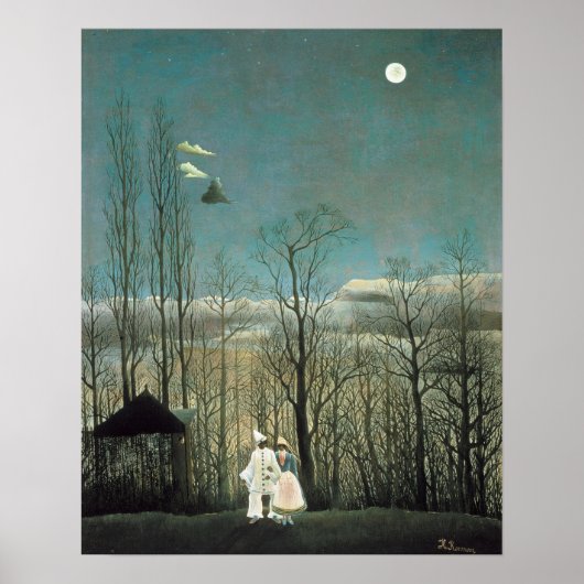 Rousseau Carnival Evening Painting ポスター (正面)