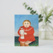 Rousseau - Child with Doll ポストカード (スタンド正面)