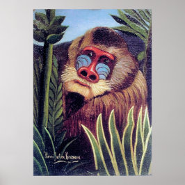 Rousseau's "Mandrill in the Jungle" (circa 1909) ポスター