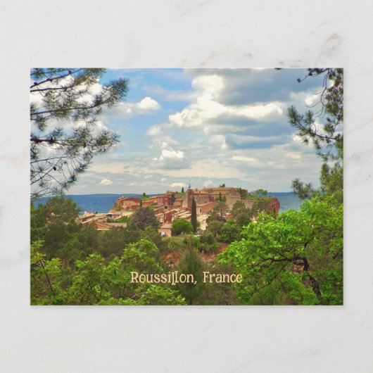 Roussillon, France, Beautiful Hill Town ポストカード (正面)