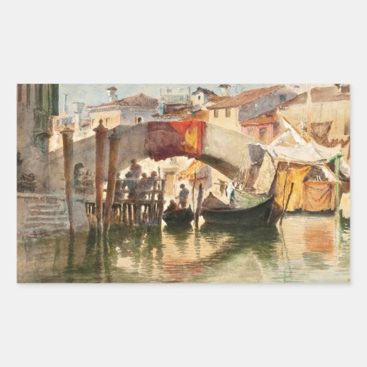 Roussoff's Veniceステッカー 長方形シール (正面)