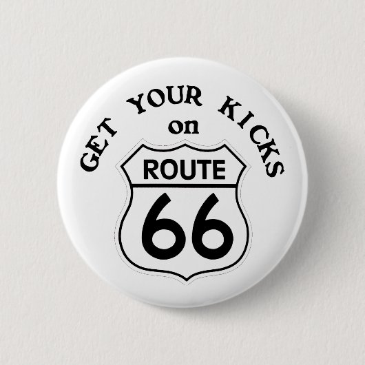 route66 缶バッジ (正面)