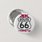 route66、Roadtrip、JFK 缶バッジ (正面&裏面)