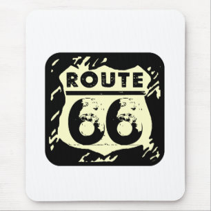 Route 素朴 66標識マウスパッド マウスパッド