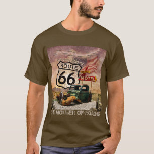 Route 66で蹴ご利用ください tシャツ