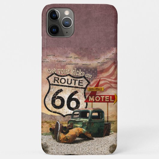 Route 66の電蹴話ケースをご利用ください Case-Mate iPhoneケース (裏面)