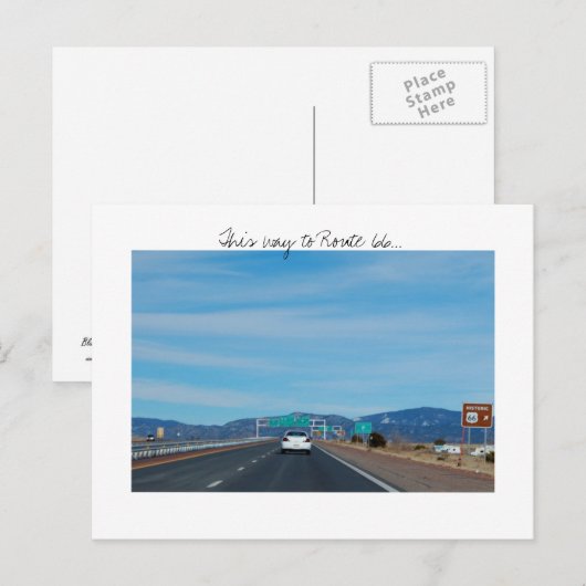 Route 66はがき ポストカード (正面/裏面)