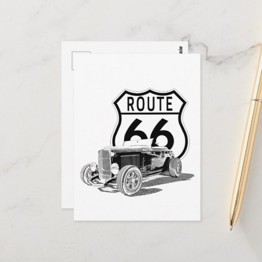 Route 66はがき ポストカード (正面/裏面インサイチュ)