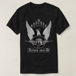 Route 66アーティスト統一された V-8 Tシャツ