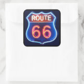 Route 66ステッカー スクエアシール (バッグ)