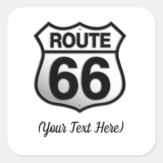 Route 66ステッカー スクエアシール