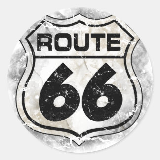 Route 66ステッカー ラウンドシール
