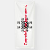 Route 66バナー 横断幕 (縦)