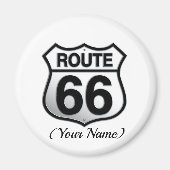 Route 66ボタン マグネット (正面)