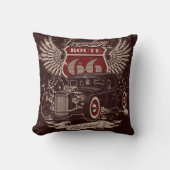 Route 66レトロ クッション (正面)