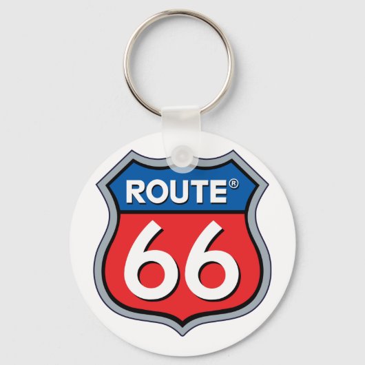 Route 66ロゴ キーホルダー (正面)