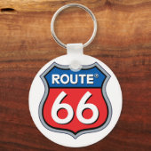 Route 66ロゴ キーホルダー (正面)