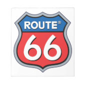 Route 66ロゴ ノートパッド (正面)
