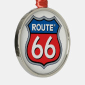 Route 66ロゴ メタルオーナメント (右)