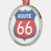 Route 66ロゴ メタルオーナメント (左)