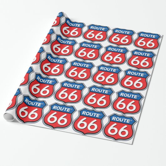Route 66ロゴ ラッピングペーパー (アンロールド)