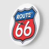 Route 66ロゴ ラージ壁時計 (傾斜)