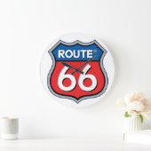 Route 66ロゴ ラージ壁時計 (ホーム)