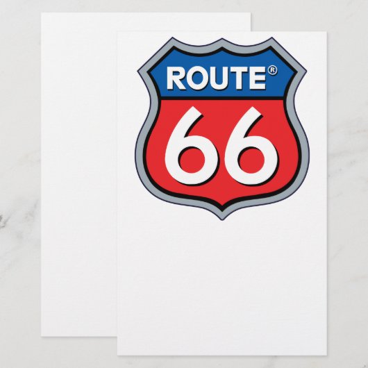 Route 66ロゴ 便箋 (正面/裏面)
