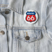 Route 66ロゴ 缶バッジ (インサイチュ)