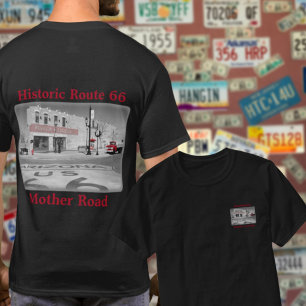 Route 66ヴィンテージ宛先Winslow Arizona Photo Tシャツ