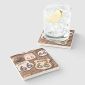 Route 66ヴィンテージ設計 ストーンコースター (横)