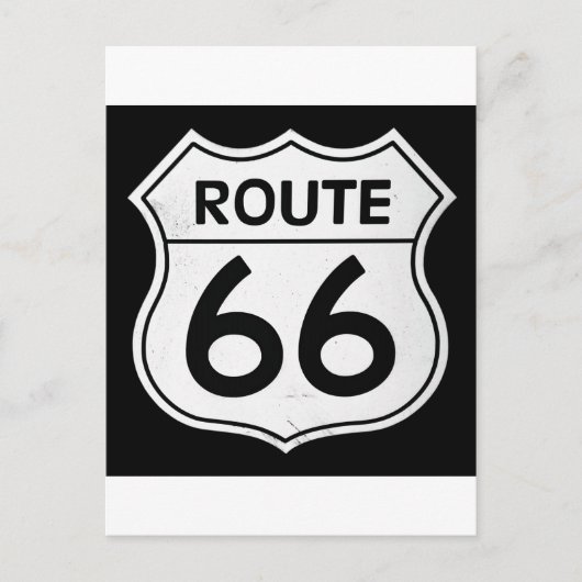 Route 66標識 ポストカード (正面)