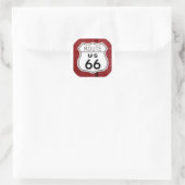 Route 66標識 ラウンドシール (バッグ)