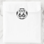 Route 66標識 ラウンドシール (バッグ)